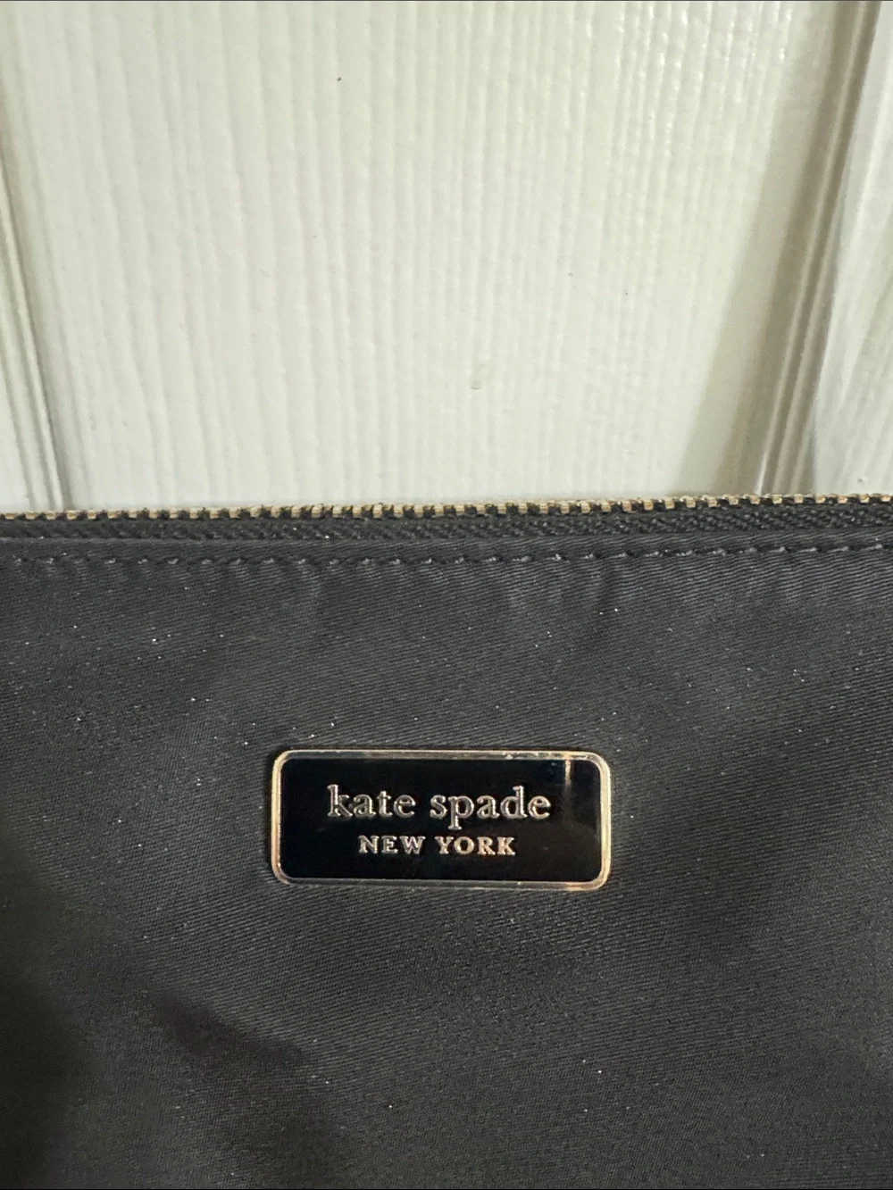 kate spade Black Nylon Tote with Leather Handles